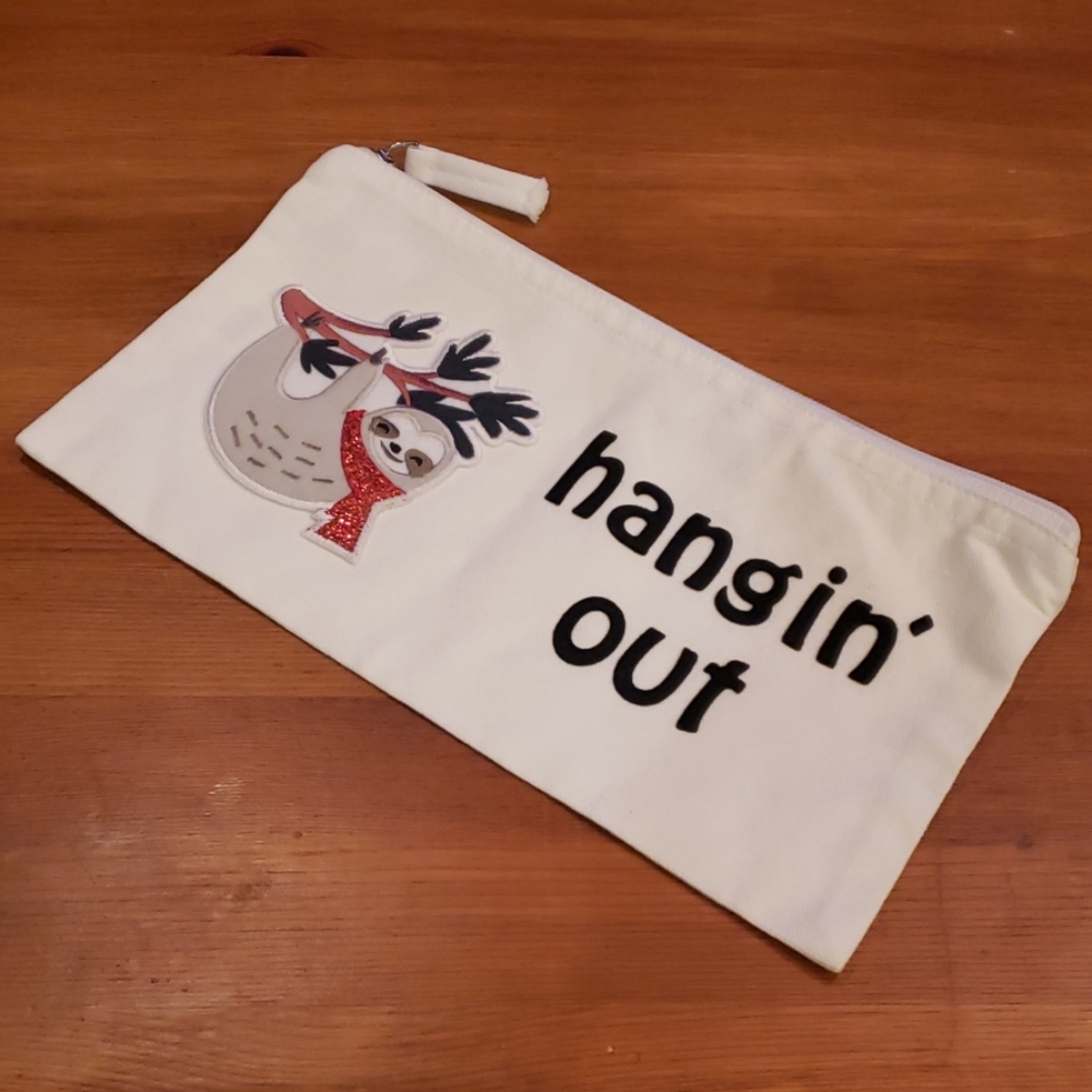 Hangin' Out Sloth Makeup Bag